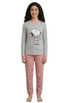 Pijama Juvenil Meninas Personagem Quentinho Manga Longa Tamanho 12 14 16