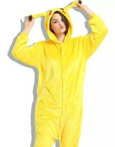 Pijama Kigurumi Cosplay Pikachu Adulto Com Capuz Macacão Unissex Pijama Kigurumi Cosplay Pikachu Adulto Com Capuz Macacão Unissex