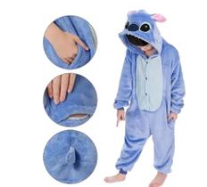 Pijama Kigurumi Infantil Lilo Stitch Fantasia Macacão Confortável Fleece Pelinho Pijama Kigurumi Infantil Lilo Stitch Fantasia Macacão Confortável Fleece Pelinho