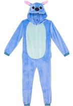 Pijama Kigurumi Lilo Stitch Macacão Com Capuz Macacão Unissex