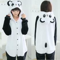 Pijama Kigurumi Panda Macacão Adulto Unissex Cosplay