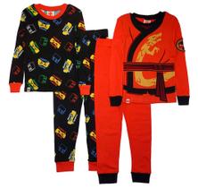 Pijama LEGO Ninjago SGI Apparel Infantil - 4 Peças com Brilho no Escuro