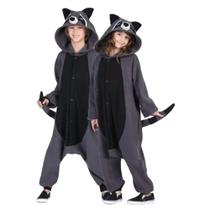 Pijama Lifeye Racoons, fantasia de cosplay para adultos, cinza, tamanho L Pijama Lifeye Racoons, fantasia de cosplay para adultos, cinza, tamanho L