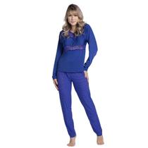 Pijama Liganete Longo Detalhe Renda Calça e Blusa Pijama Liganete Longo Detalhe Renda Calça e Blusa