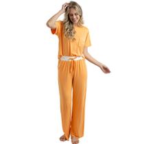 Pijama Liso de Viscolycra Touch Feminino Iva - Star