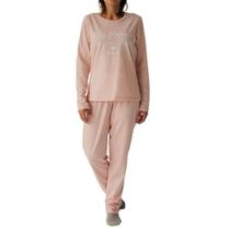 Pijama Longo Algodão Laibel 15.802285 Rosa