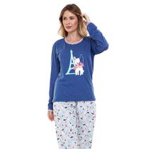Pijama Longo Cia do Corpo 4679 Cachorro