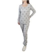 Pijama Longo Colors Cinza Malwee 1000093242 Algodão