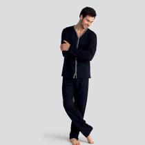 Pijama Longo com Abertura Frontal Mash Adulto Masculino 800.49 Pijama Longo com Abertura Frontal Mash Adulto Masculino 800.49