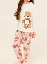 Pijama Longo Daisy Days 24.38.0022 Infantil Xadrez Urso Moletinho T. 04/08 Pijama Longo Daisy Days 24.38.0022 Infantil Xadrez Urso Moletinho T. 04/08