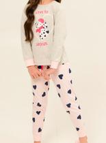 Pijama Longo Daisy Days 24.38.0024 Infantil Snooze Corações Algodão T. 04/08 Pijama Longo Daisy Days 24.38.0024 Infantil Snooze Corações Algodão T. 04/08