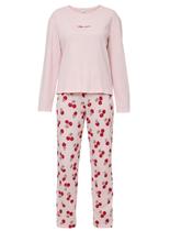 Pijama Longo Daisy Days 26.38.0063 Feminino Cerejas Algodão T. M/GG Pijama Longo Daisy Days 26.38.0063 Feminino Cerejas Algodão T. M/GG
