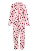 Pijama Longo Daisy Days 26.38.0066 Feminino Americano Cerejas Algodão T. M/GG Pijama Longo Daisy Days 26.38.0066 Feminino Americano Cerejas Algodão T. M/GG