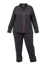 Pijama Longo Daisy Days & Borth 89.38.0040 Feminino Plus Size Americano Meia Malha T. G1/G3 Pijama Longo Daisy Days & Borth 89.38.0040 Feminino Plus Size Americano Meia Malha T. G1/G3
