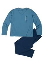 Pijama Longo Desire 1153 Masculino Gola V Poliviscose T. M/XG