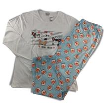 Pijama longo fem friends forever lua encantada ref 985