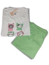 Pijama longo fem gatinhos lua encantada ref 981 Pijama longo fem gatinhos lua encantada ref 981