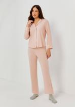 Pijama Longo Feminino Com Botões Pijama Longo Feminino Com Botões
