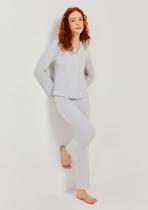 Pijama Longo Feminino Com Botões Pijama Longo Feminino Com Botões