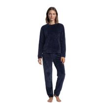 Pijama Longo Fleece Inverno Feminino Hering KFYR Pijama Longo Fleece Inverno Feminino Hering KFYR