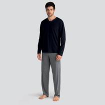 Pijama Longo Gola V Mash Adulto Masculino 800.46 Pijama Longo Gola V Mash Adulto Masculino 800.46