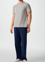 Pijama Longo Hering 7CUD Masculino Gola Redonda Meia Malha T. P/XXG Pijama Longo Hering 7CUD Masculino Gola Redonda Meia Malha T. P/XXG