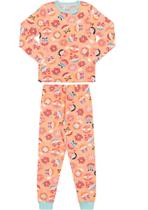 Pijama longo infantil menina estampado-19059