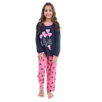 Pijama Longo Infantil Menina Personagem Inverno Manga Longa Pijama Longo Infantil Menina Personagem Inverno Manga Longa
