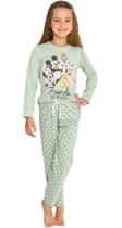Pijama Longo Infantil Mickey Disney Evanilda 0020 Tam 4 À 10