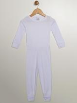 Pijama Longo Infantil Para Bebê - BRANCO Pijama Longo Infantil Para Bebê - BRANCO