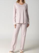 Pijama Longo Inspirate 140770 Feminino Homewear Listrado Algodão T. P/GG Pijama Longo Inspirate 140770 Feminino Homewear Listrado Algodão T. P/GG