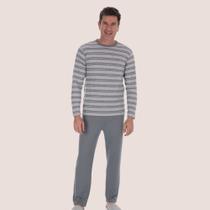 Pijama Longo Inverno Quentinho Frio Adulto Masculino