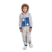 Pijama longo macacão plush kigurumi astronauta meninos -fakini 10.23.01281