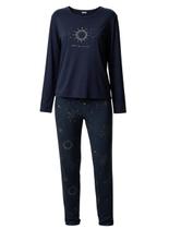 Pijama Longo Malwee 1000134464 Feminino Estampado Malha Viscose T. P/XGG Pijama Longo Malwee 1000134464 Feminino Estampado Malha Viscose T. P/XGG