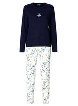 Pijama Longo Malwee 1000134464 Feminino Estampado Malha Viscose T. P/XGG Pijama Longo Malwee 1000134464 Feminino Estampado Malha Viscose T. P/XGG