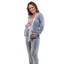 Pijama Longo Maternidade Bela Notte 1001604 Pijama Longo Maternidade Bela Notte 1001604