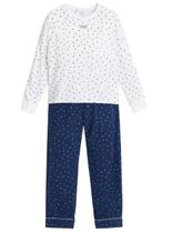 Pijama Longo Mensageiro Dos Sonhos 0141588M Feminino Plus Size Mini Corações Algodão T. EG/EGG Pijama Longo Mensageiro Dos Sonhos 0141588M Feminino Plus Size Mini Corações Algodão T. EG/EGG