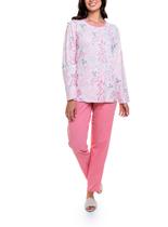 Pijama Longo Paulienne 533.72 Feminino Estampado Algodão T. 44/54