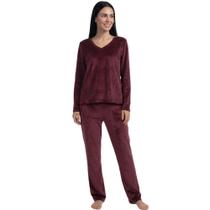 Pijama Longo Plush Inverno Feminino Hering KGQX Pijama Longo Plush Inverno Feminino Hering KGQX