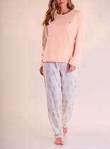 Pijama Longo Pzama 050224 Feminino Molentinho Poliéster T. P/EG Pijama Longo Pzama 050224 Feminino Molentinho Poliéster T. P/EG