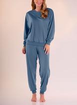 Pijama Longo Pzama 050231 Feminino Punhos Moletinho T. P/EG Pijama Longo Pzama 050231 Feminino Punhos Moletinho T. P/EG