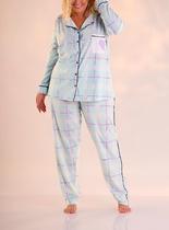 Pijama Longo Pzama 090201 Feminino Abertura Frontal Algodão T. 52/58 Pijama Longo Pzama 090201 Feminino Abertura Frontal Algodão T. 52/58