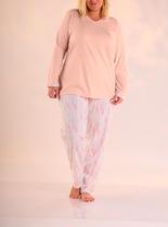 Pijama Longo Pzama 090203 Feminino Estampas Algodão T. 52/58 Pijama Longo Pzama 090203 Feminino Estampas Algodão T. 52/58