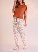 Pijama Longo Pzama 100176 Feminino Bolsos Algodão T. P/EG Pijama Longo Pzama 100176 Feminino Bolsos Algodão T. P/EG