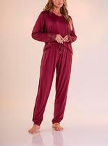 Pijama Longo Pzama 100184 Feminino Viscolycra T. P/EG