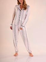 Pijama Longo Pzama 100194 Feminino Malha Modal Viscose T. P/EG Pijama Longo Pzama 100194 Feminino Malha Modal Viscose T. P/EG