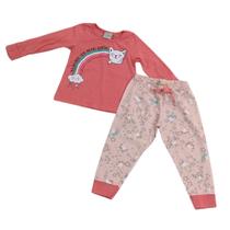 Pijama Longo Tink Bink Fem Infantil Coral