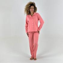 Pijama Lua Encantada Americano Manga Longa com Calça Feminino