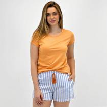 Pijama Lua Encantada Manga Curta com Shorts Feminino Pijama Lua Encantada Manga Curta com Shorts Feminino