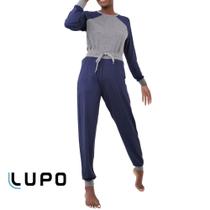 Pijama Lupo Feminino Manga Comprida De Inverno Lougerwaer